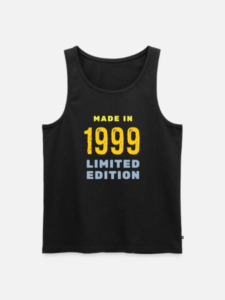 1999 - Men's Premium Organic Tank Top - black