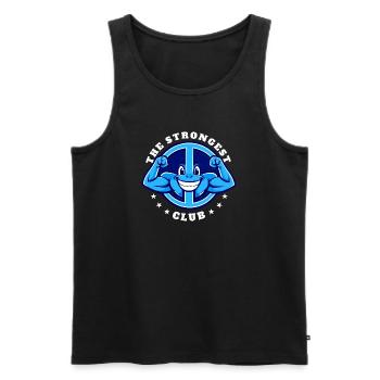 Peace movement - Men's Premium Organic Tank Top - black - Front - Michal (187cm)