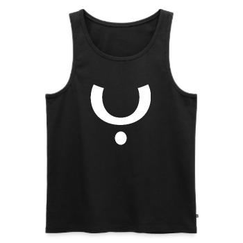 Yoga - Männer Premium Bio Tank Top - Schwarz - Vorne - Michal (187cm)