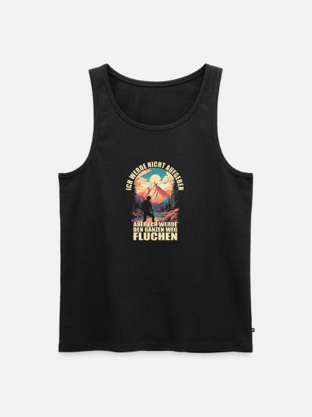 Ich werde nicht aufgeben, aber.... - Männer Premium Bio Tank Top - Schwarz
