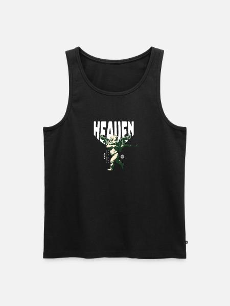 Heaven Unisex Streetwear - Männer Premium Bio Tank Top - Schwarz