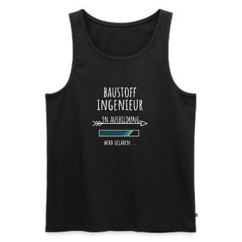 Baustoffingenieur Ausbildung Beruf Geschenk - Männer Premium Bio Tank Top - Schwarz - Vorne - Michal (187cm)