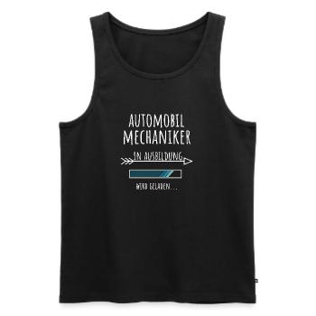 Automobilmechaniker Ausbildung Beruf Geschenk - Männer Premium Bio Tank Top - Schwarz - Vorne - Michal (187cm)