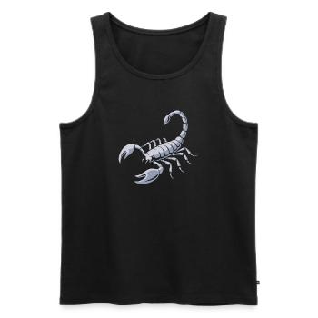 Scorpion féroce - Débardeur bio Premium Homme - noir - Devant - Michal (187cm)