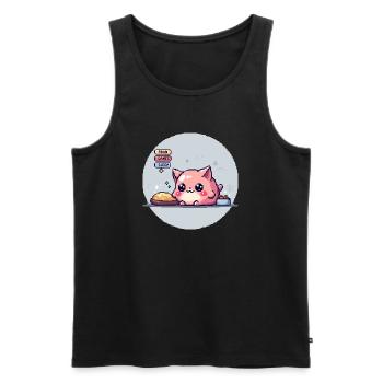 Pixel Pet - Retro Gaming - Männer Premium Bio Tank Top - Schwarz - Vorne - Michal (187cm)