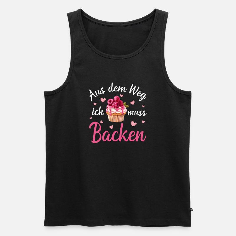 Backen Bäcker Bäckerin - Männer Premium Bio Tank Top - Schwarz