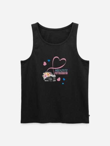 Hochzeitsfotografin - Männer Premium Bio Tank Top - Schwarz