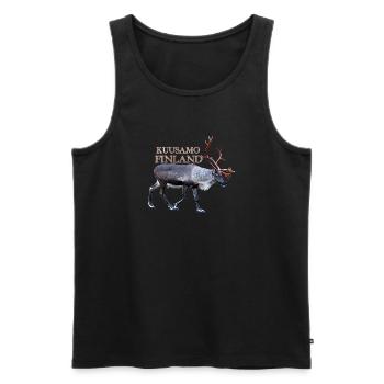 Kuusamo - Männer Premium Bio Tank Top - Schwarz - Vorne - AI Model Male 178 light (178cm)