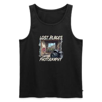 Lost Places Photography - Männer Premium Bio Tank Top - Schwarz - Vorne - Michal (187cm)