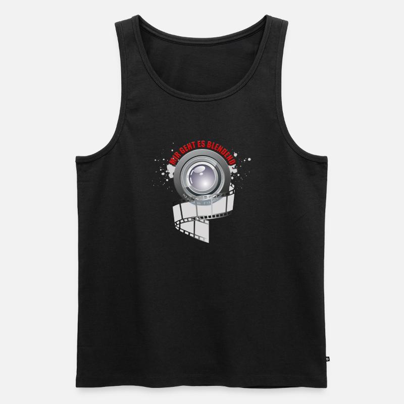 Mir geht es blendend - Männer Premium Bio Tank Top - Schwarz