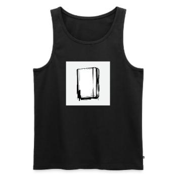Proof Of Concept - The Analog Void - Männer Premium Bio Tank Top - Schwarz - Vorne - AI Model Male 178 light (178cm)