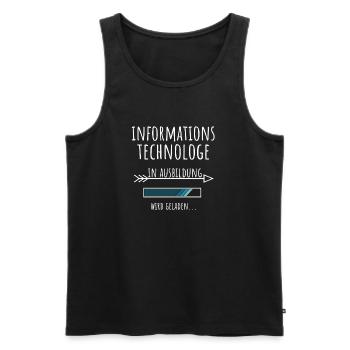 Informationstechnologe Ausbildung Beruf Geschenk - Männer Premium Bio Tank Top - Schwarz - Vorne - Michal (187cm)