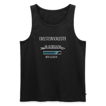 Edelsteinschleifer Ausbildung Beruf Geschenk - Männer Premium Bio Tank Top - Schwarz - Vorne - Michal (187cm)