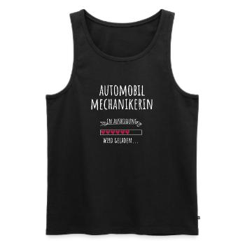 Automobilmechanikerin Ausbildung Beruf Geschenk - Männer Premium Bio Tank Top - Schwarz - Vorne - Michal (187cm)