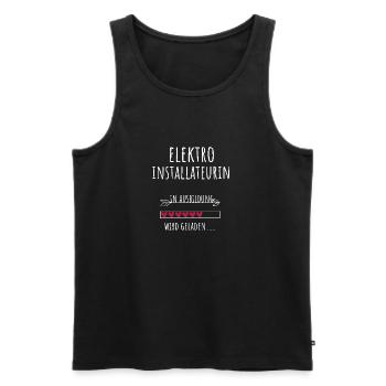 Elektroinstallateurin Ausbildung Beruf Geschenk - Männer Premium Bio Tank Top - Schwarz - Vorne - Michal (187cm)