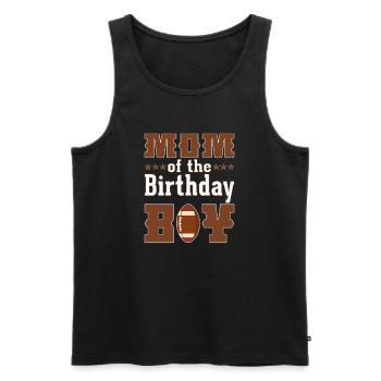 Fête Américan Football Anniversaire - Débardeur bio Premium Homme - noir - Devant - AI Model Male 178 light (178cm)