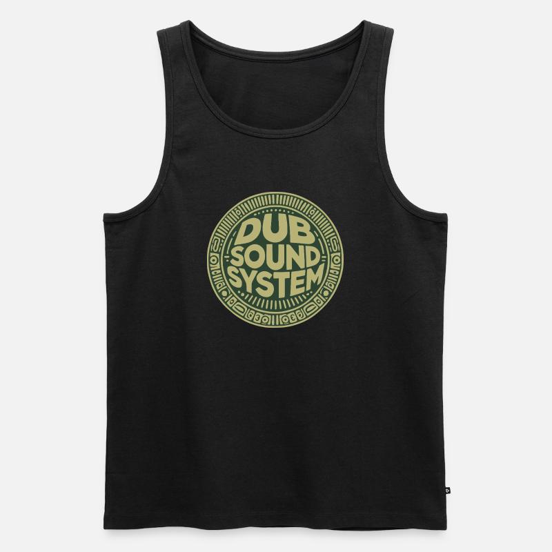 Dub-Soundsystem - Männer Premium Bio Tank Top - Schwarz