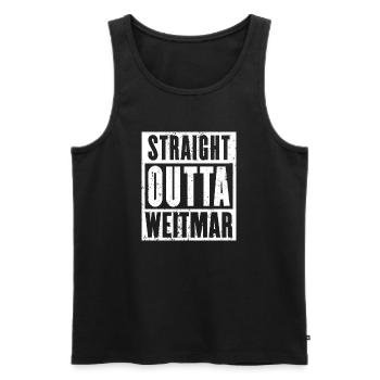 Weitmar, Ruhrgebiet, Ruhrpott, Bochum-Weitmar - Männer Premium Bio Tank Top - Schwarz - Vorne - AI Model Male 178 light (178cm)