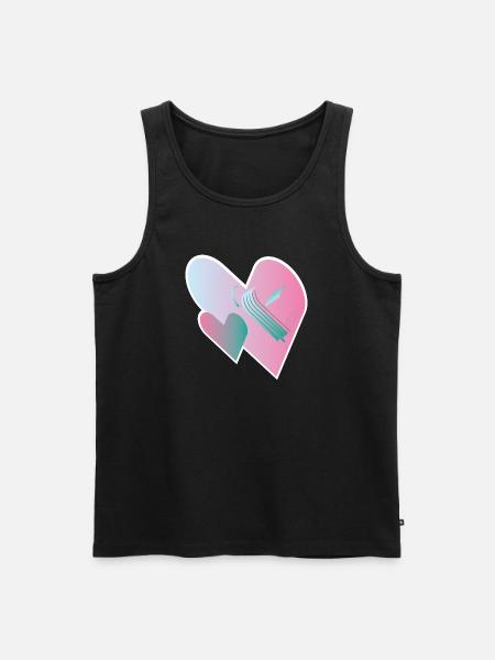 Love Assemble 00 - Men's Premium Organic Tank Top - black