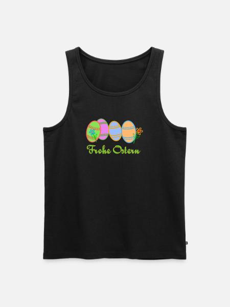 Ostereier zu Ostern - Männer Premium Bio Tank Top - Schwarz
