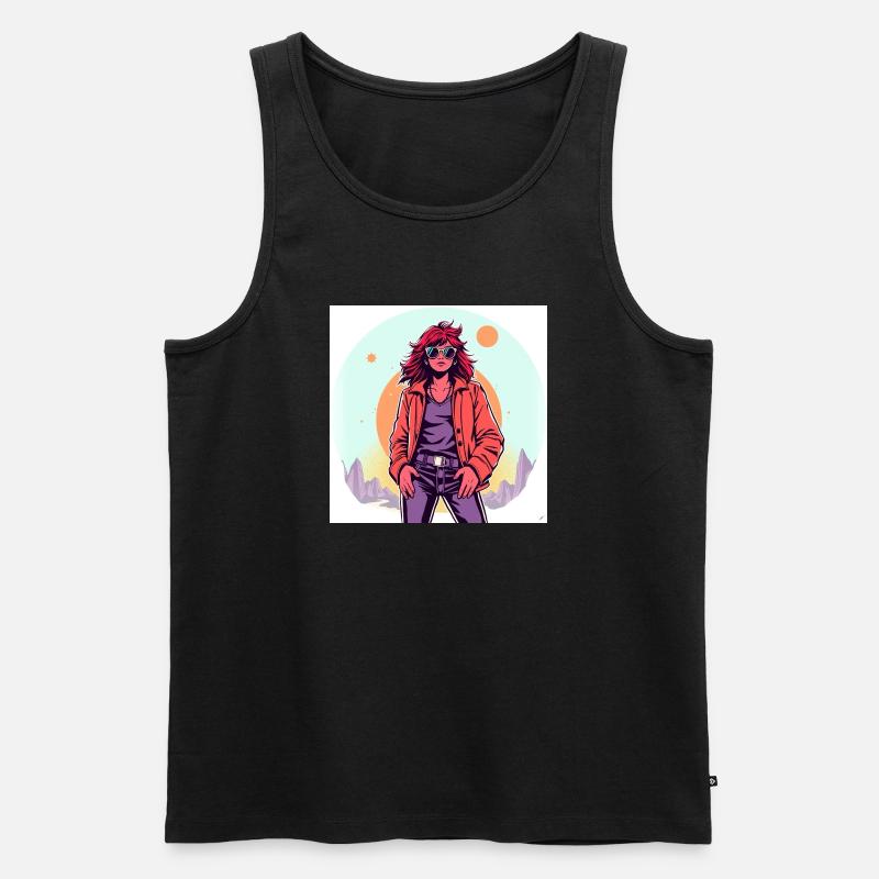 90‘s Style - Männer Premium Bio Tank Top - Schwarz