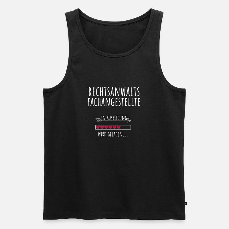 Rechtsanwaltsfachangestellte Ausbildung Beruf - Männer Premium Bio Tank Top - Schwarz
