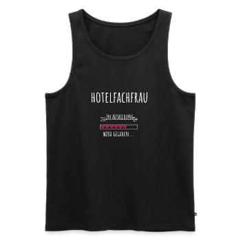 Hotelfachfrau Ausbildung Beruf Geschenk - Männer Premium Bio Tank Top - Schwarz - Vorne - Michal (187cm)