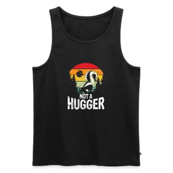Not a hugger skunk - Männer Premium Bio Tank Top - Schwarz - Vorne - Michal (187cm)
