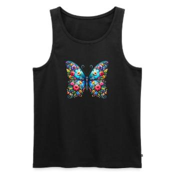 Papillon - Débardeur bio Premium Homme - noir - Devant - Michal (187cm)
