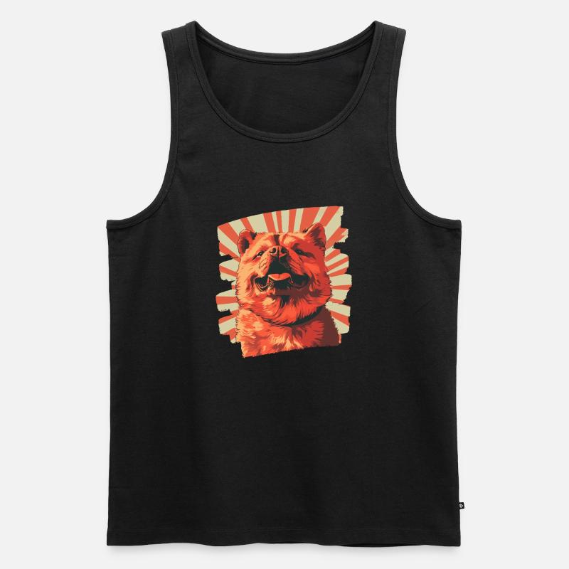 Chow Chow - Männer Premium Bio Tank Top - Schwarz