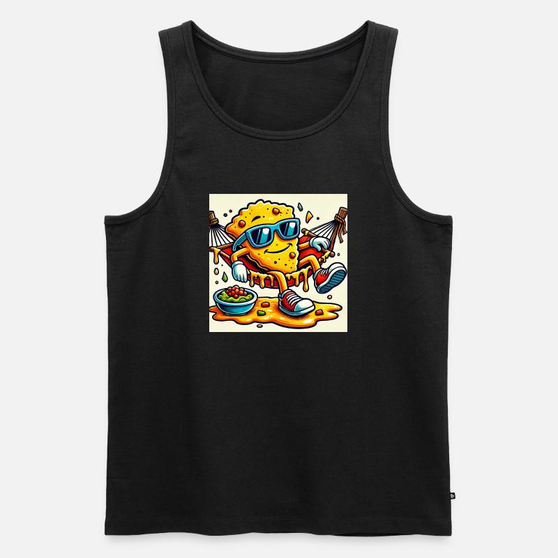 Nacho Every Day – Chill Snack Vibes - Männer Premium Bio Tank Top - Schwarz