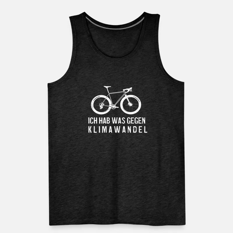 Bicycle statement against climate change Men's Premium Organic Tank Top
