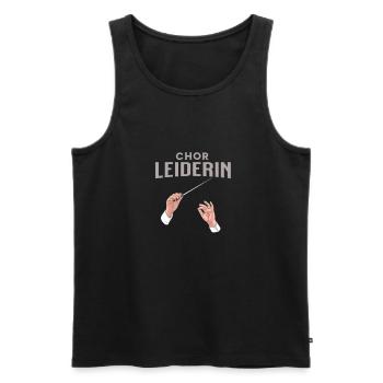Chor Leiderin Chorleiterin Dirigentin - Männer Premium Bio Tank Top - Schwarz - Vorne - AI Model Male 178 light (178cm)