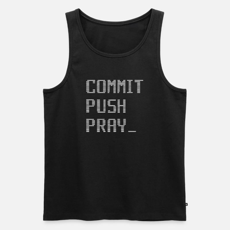 Software Developer Entwickler Geek Shirt - Männer Premium Bio Tank Top - Schwarz