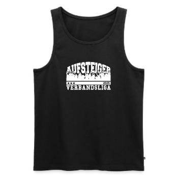 Aufsteiger 2025 Verbandsliga Aufstieg Fußball - Männer Premium Bio Tank Top - Schwarz - Vorne - AI Model Male 178 light (178cm)