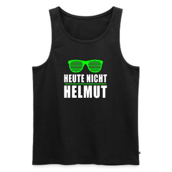 Helmut Sonnenbrille Mallorca - Männer Premium Bio Tank Top - Schwarz - Vorne - Michal (187cm)