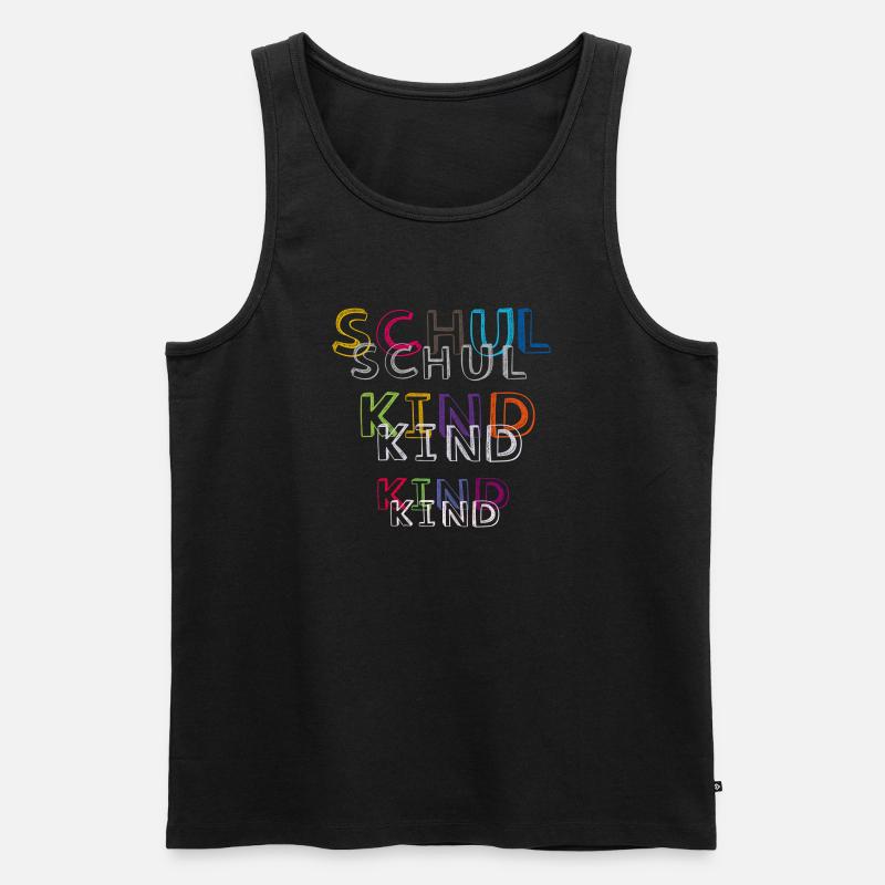 Erste Klasse 2025 - Männer Premium Bio Tank Top - Schwarz