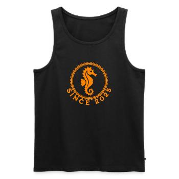 Seahorse Ocean Design - Débardeur bio Premium Homme - noir - Devant - Michal (187cm)