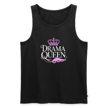 Drame Reine Reine Princesse Estime de soi Femmes - Débardeur bio Premium Homme - noir - Devant - Michal (187cm)