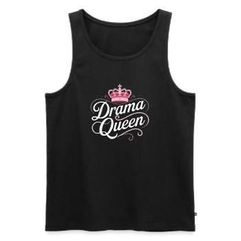 Drame Reine Reine Princesse Estime de soi Femmes - Débardeur bio Premium Homme - noir - Devant - Michal (187cm)