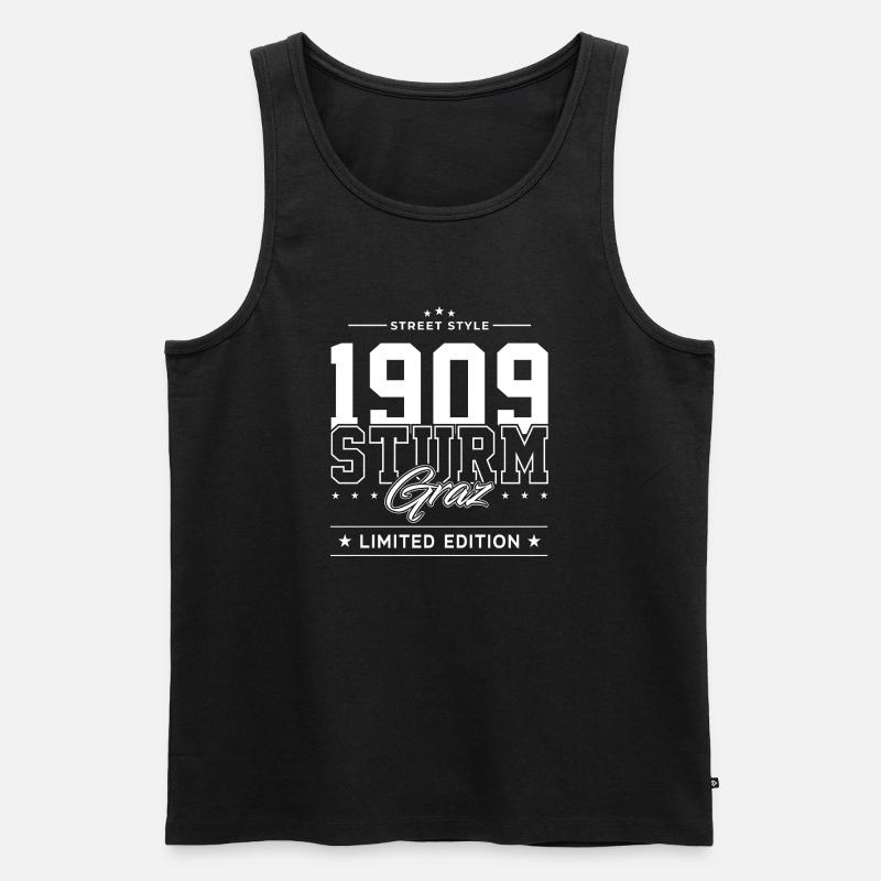 Sturm Graz - Männer Premium Bio Tank Top - Schwarz
