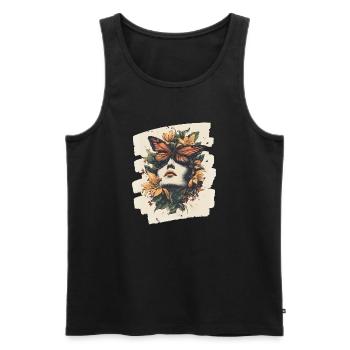 Spring Spring Beginning Flowers - Men's Premium Organic Tank Top - black - Front - AI Model Male 178 light (178cm)
