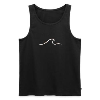 Surfer Wave Gift Surfer Boy Girl Dude Surf - Men's Premium Organic Tank Top - black - Front - AI Model Male 178 light (178cm)