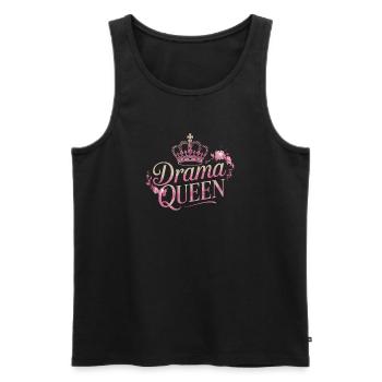 Drame Reine Reine Princesse Estime de soi Femmes - Débardeur bio Premium Homme - noir - Devant - Michal (187cm)