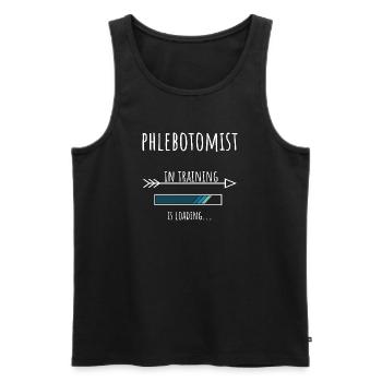 Phlebotomist in Ausbildung Beruf Geschenk - Männer Premium Bio Tank Top - Schwarz - Vorne - AI Model Male 178 light (178cm)