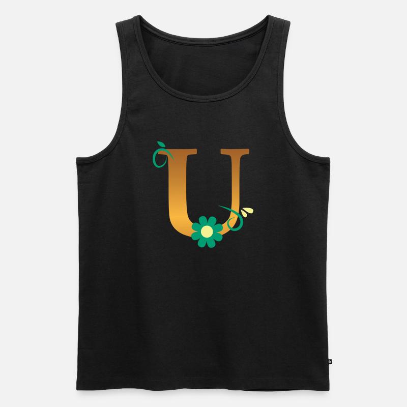 U - Männer Premium Bio Tank Top - Schwarz
