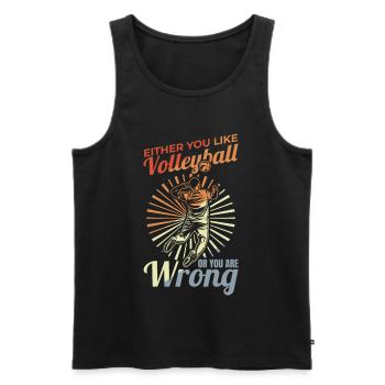 Volleyball Player Funny Joke - Men's Premium Organic Tank Top - black - Front - Michal (187cm)