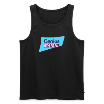 Geniale Oma - Männer Premium Bio Tank Top - Schwarz - Vorne - AI Model Male 178 light (178cm)