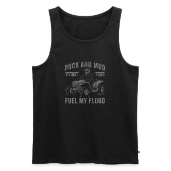ATV Quad Squad - 4 wheel Off Road - Men's Premium Organic Tank Top - black - Front - AI Model Male 178 light (178cm)