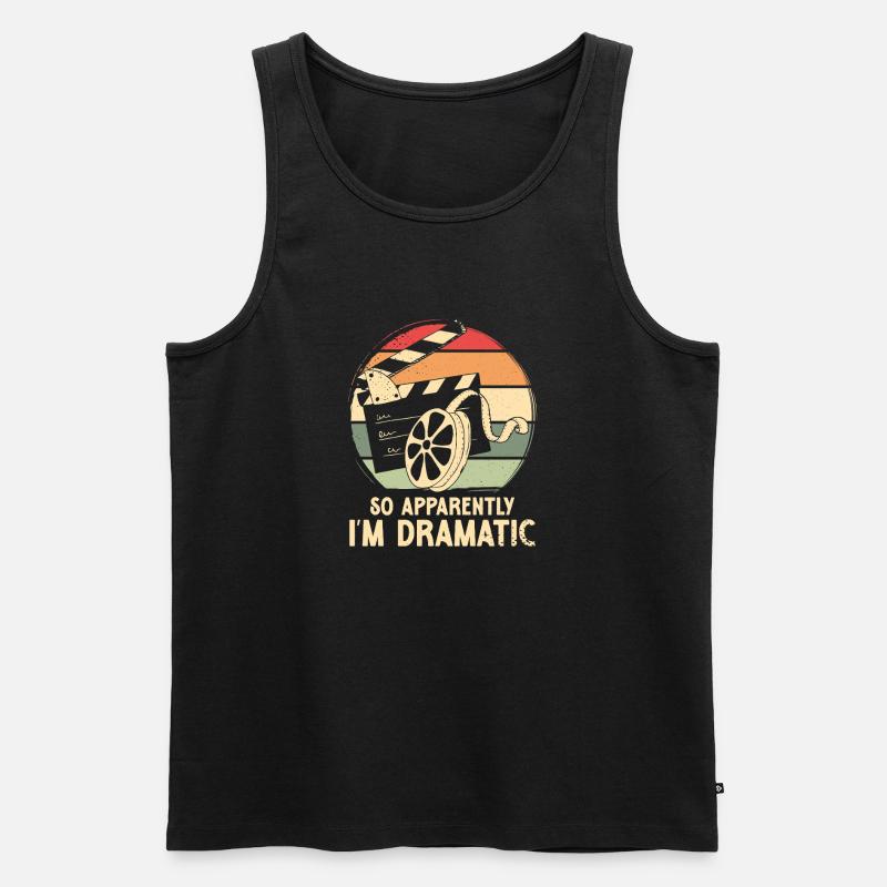 So apparently i m dramatic - Männer Premium Bio Tank Top - Schwarz